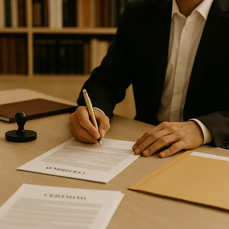Advogado em Belo Horizonte auxiliando em divórcio em cartório com assinatura de escritura pública