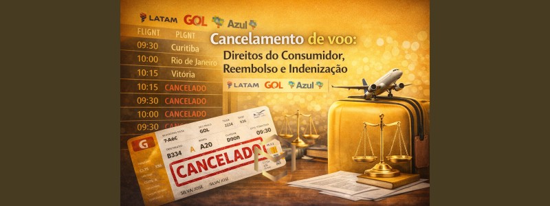 Cancelamento de voo: direitos do consumidor, reembolso e indenização