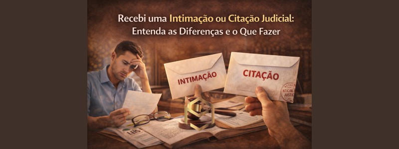 Recebeu uma intimação ou citação judicial? Entenda as diferenças e saiba o que fazer