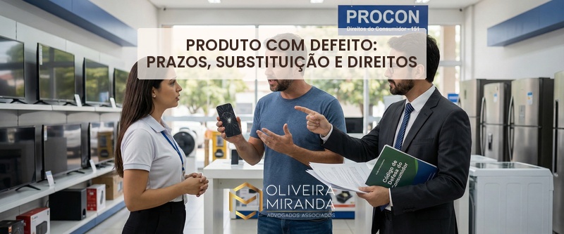Produto com defeito: prazos, substituição e direitos em 2026